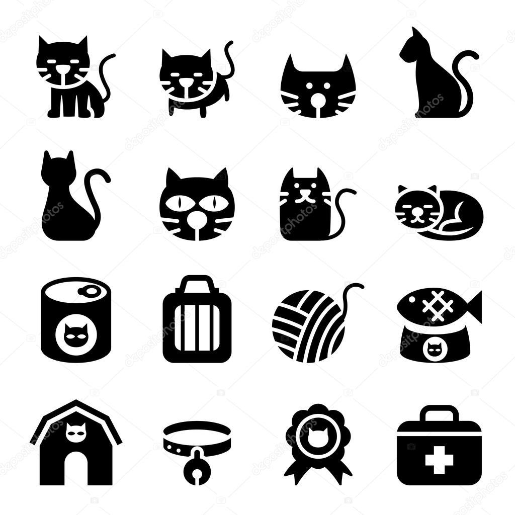 Free: Set of cat icons 