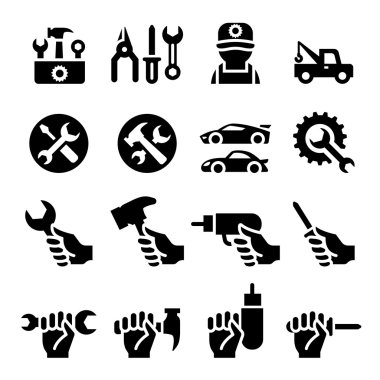 araçları simge seti