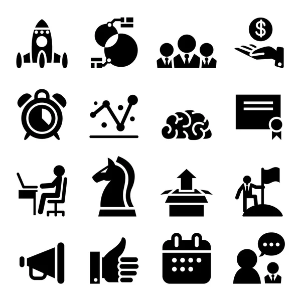 Startup icono de negocio conjunto vector ilustración diseño gráfico — Archivo Imágenes Vectoriales