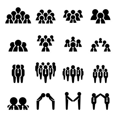 İnsanlar iş takım Icon set