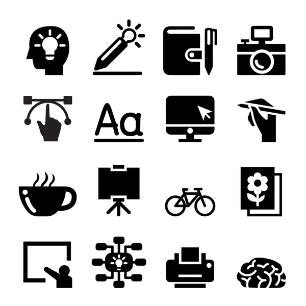 Conjunto de ícones de design — Vetor de Stock