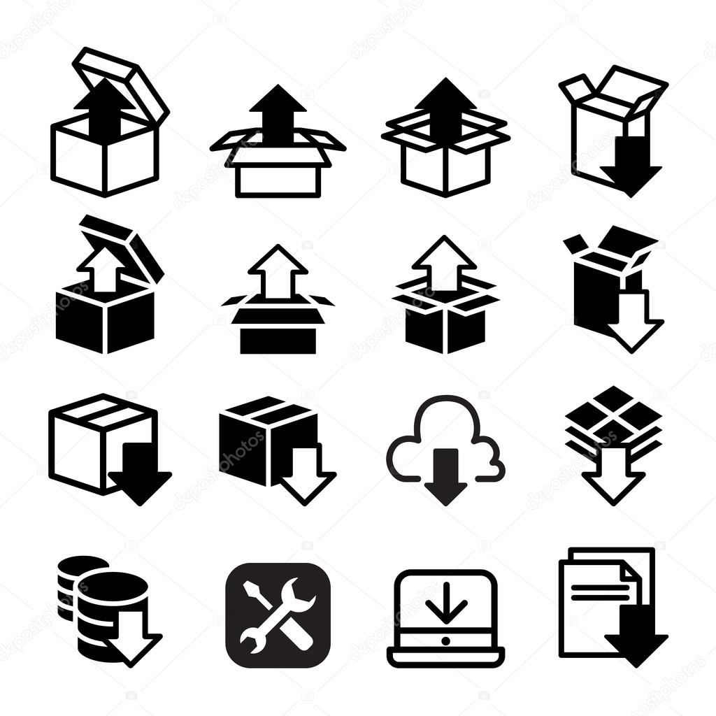 Software & Application , Setup , configuration, maintenance & Installation icon set