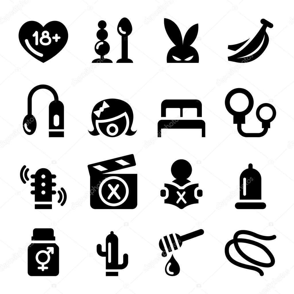 Sex shop icons  Vector illustration Graphic design