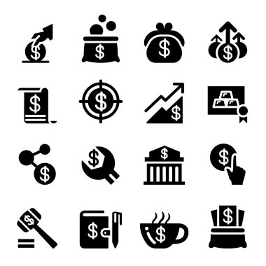 Kaydetme para Icon set