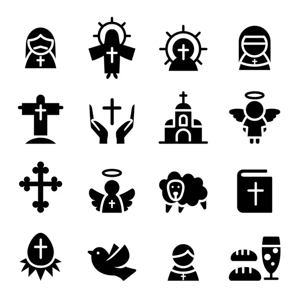 Thanksgiving, Christian, Easter, Chrismas, angel, god icon — стоковый вектор