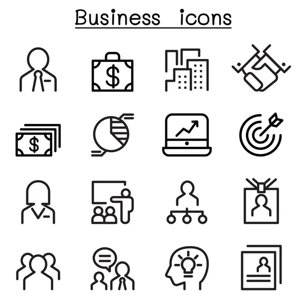 Bedrijfskunde pictogramserie — Stockvector