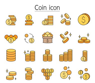 Bozuk para simgesi dizisi ana hat biçimi