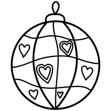 Kalpli Noel balosu karikatür süsü, şenlikli dekorasyon için mükemmel..