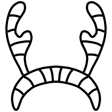 Noel 'de şeker kamışı saç bandı boynuzları neşeli bir tatil tasarımında.