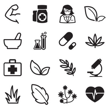 Resimde ot Icons set