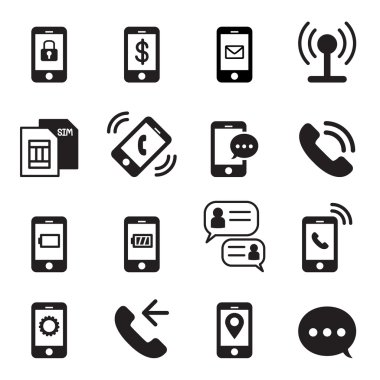 akıllı telefon simgesi vektör çizimi