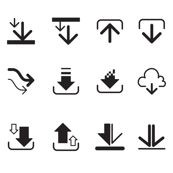 Upload & Downloadsymbol. Symbole — Stockvektor