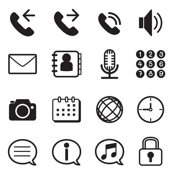 иконки приложений для мобильных телефонов и смартфонов
