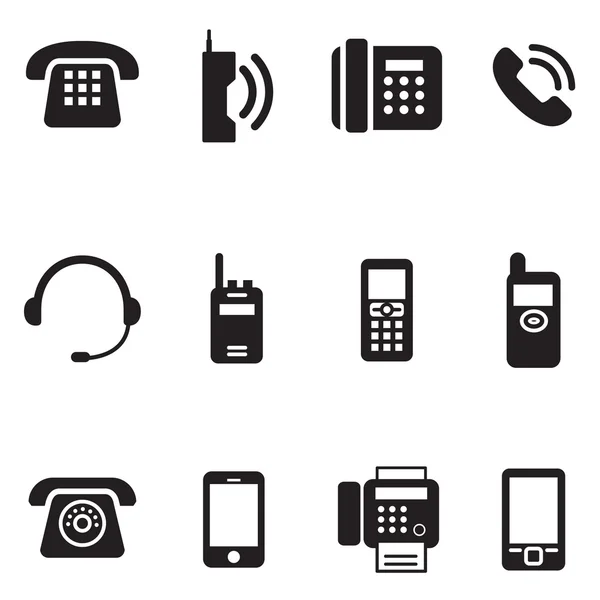 Komunikace, hovor, telefon vinobraní, retro telefon vektor Illus — Stockový vektor