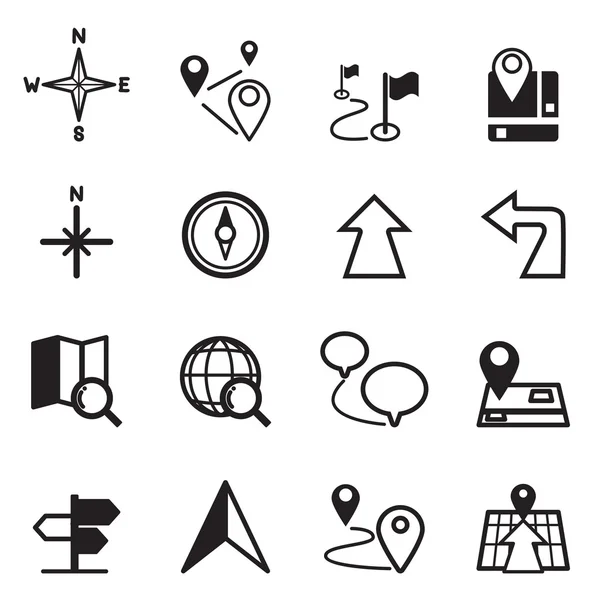 Vektör çizim gezinti Icons set