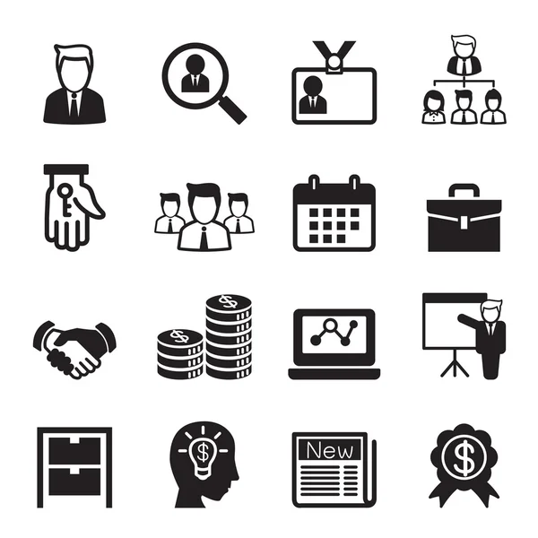 Business icon set Vector illustration — Stock Vector