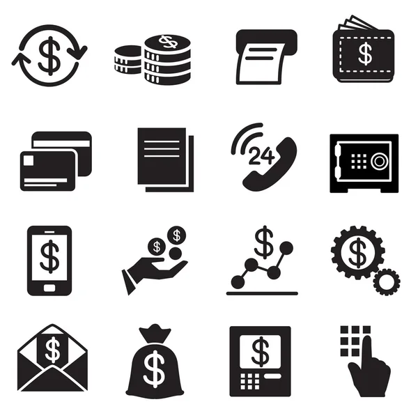 Business , finance, Investment icons Set Vector illustration Symbol — Stock Vector