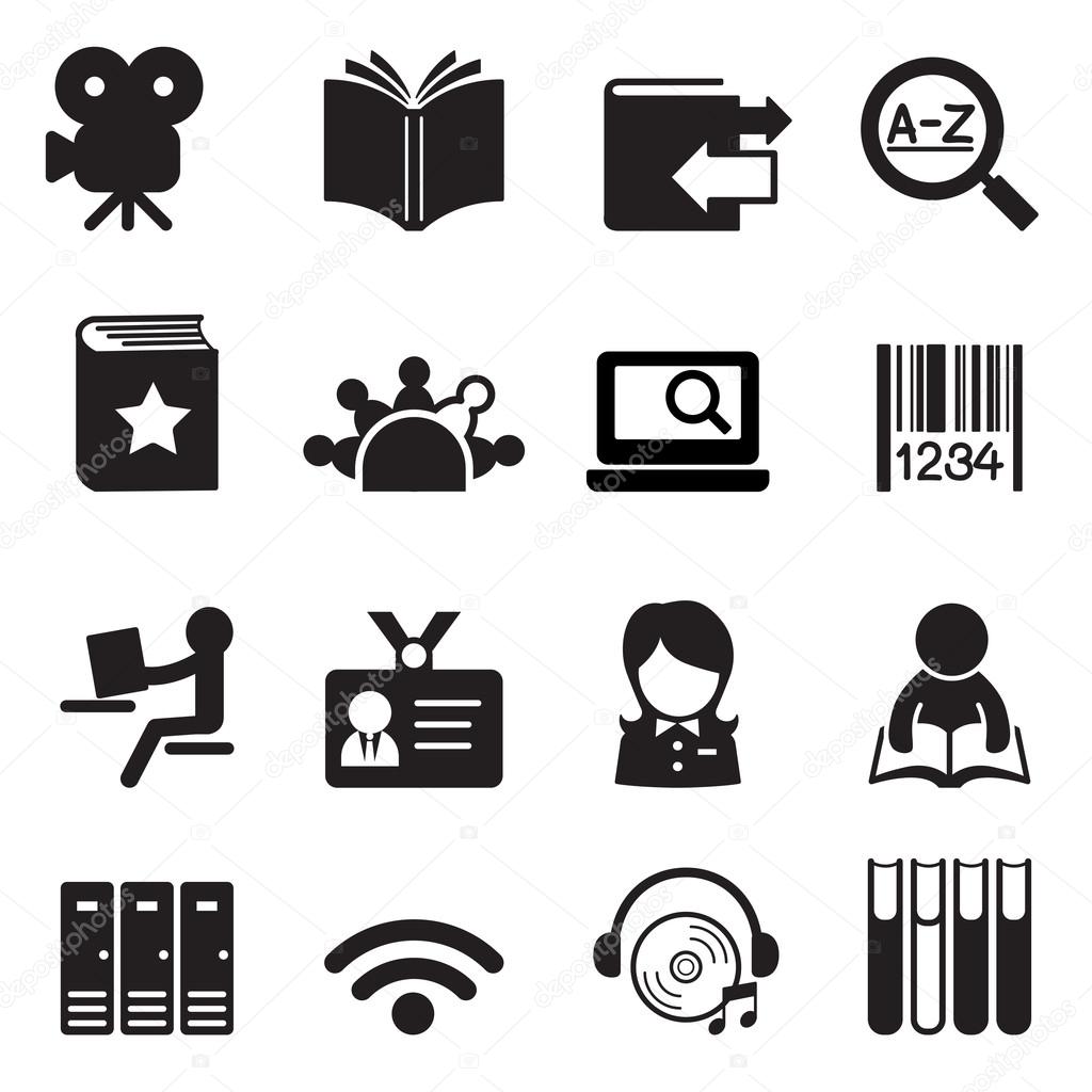 Library icons Vector illustration symbol 2