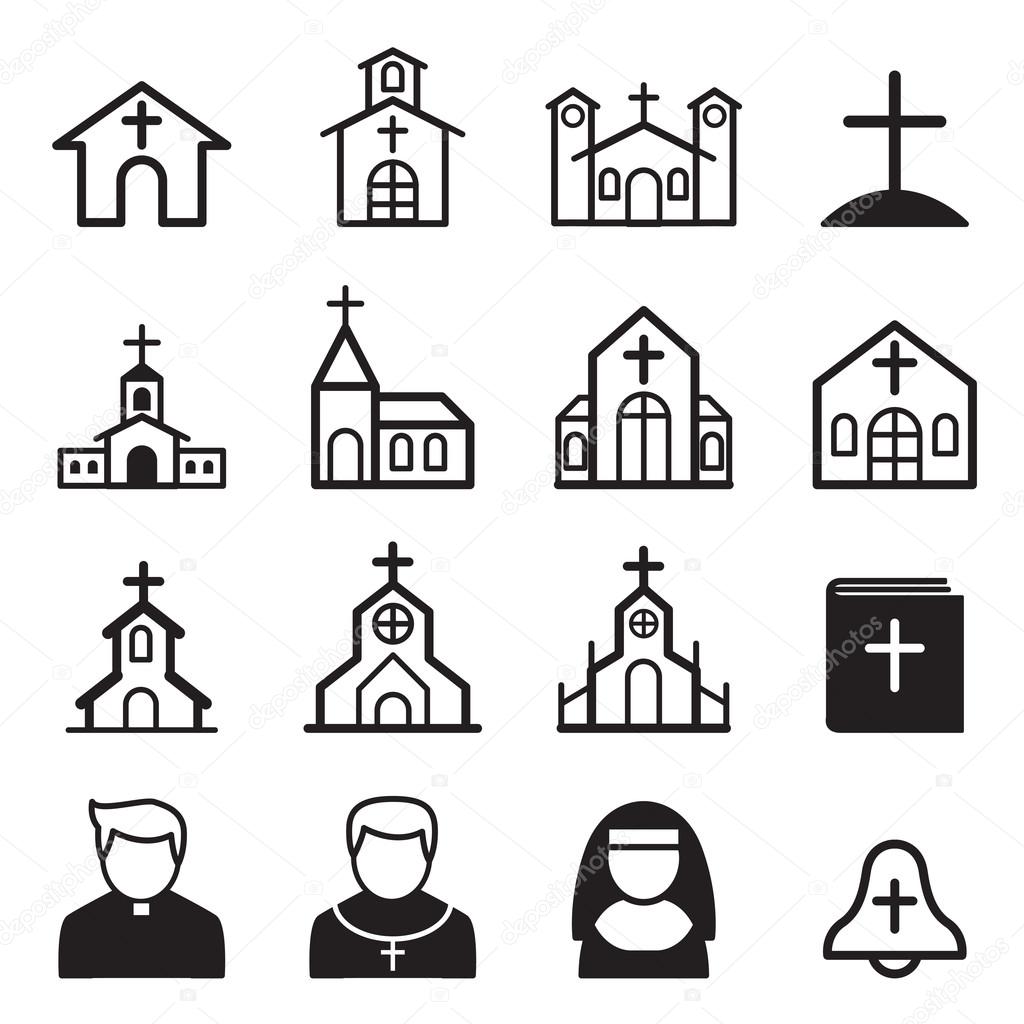 church icon Vector illustration