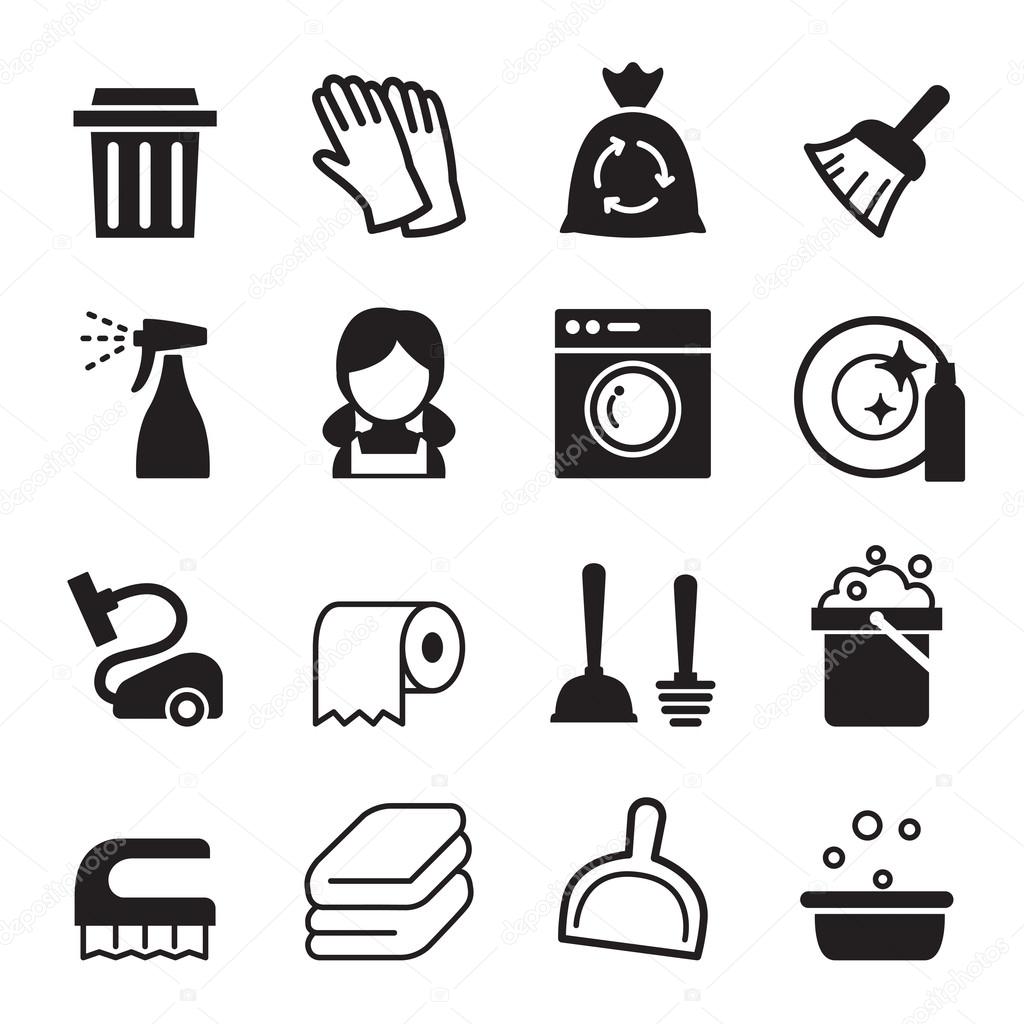Cleaning icon Vector illustration