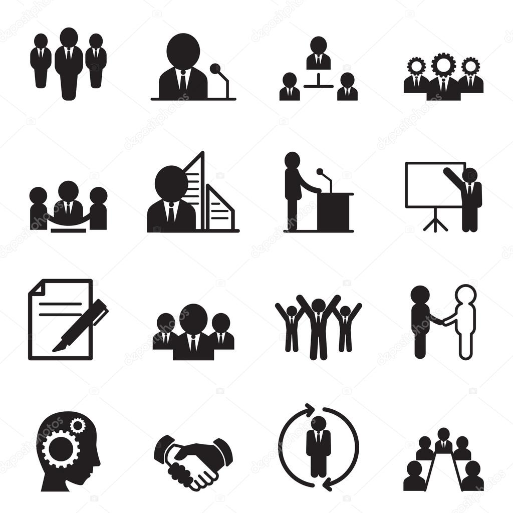 Business idea concept icons Vector illustration
