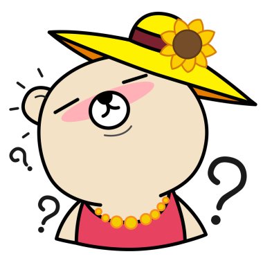  Çizgi film ayıdır çarpıcı illüstrasyon vektör