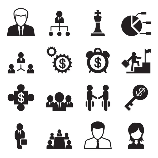 Business Management & Human resource icons set — Stock Vector