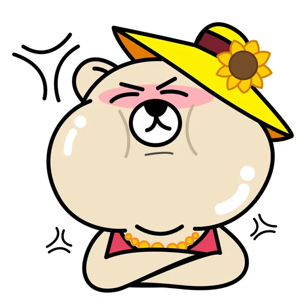 Kızgın ayı çizgi film illüstrasyon