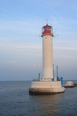 Beyaz deniz feneri; Deniz ve kıyı şeridi. Odessa; Ukrayna