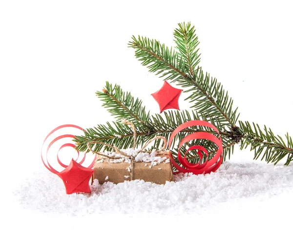 Jul dekoration på en vit bakgrund — Stockfoto