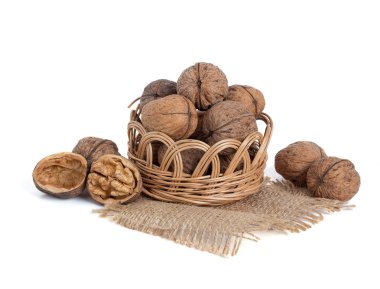 Sepette Beyaz izole ceviz