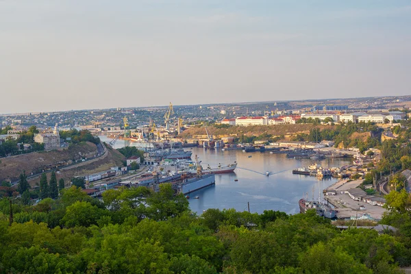 Port w Sewastopolu. Krym — Zdjęcie stockowe