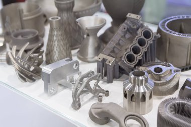 Metal tozundan 3d yazıcı basılarak üretilen numuneler. Progresif katkı lı 3d baskı teknolojisi