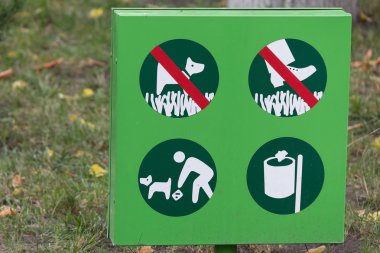 Tablo parkta davranış kurallarını düzenleyen