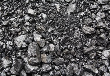 Yüzeyi mayınlı kömür heaps. Arka planlar ve dokular