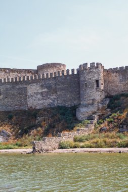 Eski bir kale kule. Belgorod-Dniester, Ukrayna