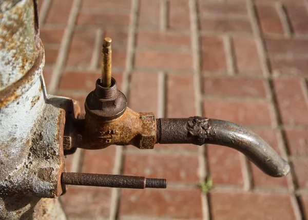 Old rusty tap column — Stock Photo, Image