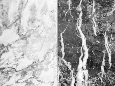 Doğal mermer (tam boy) bir dizi doku tasarımı için siyah beyaz desenli.