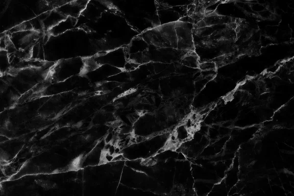 Abstraktní černá mramorová textura v přírodním vzoru. — Stock fotografie