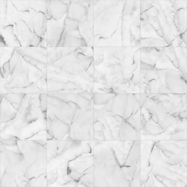 白い大理石のタイルのシームレスなフローリングのテクスチャ背景. — ストック写真