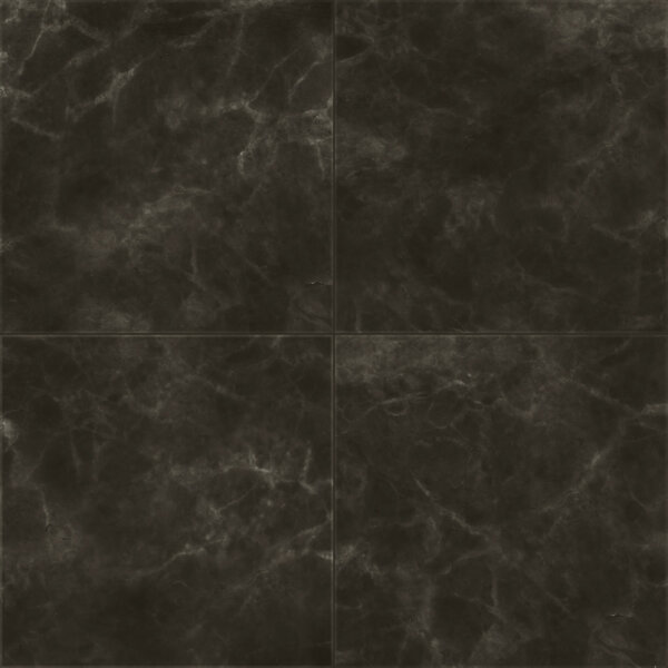 Black marble tiles seamless flooring texture background.