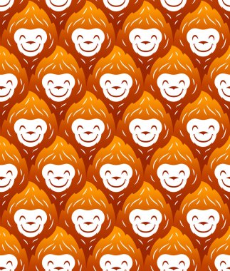 Maymunlar seamless modeli.