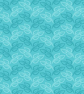 Vektör çiçek yaprak seamless modeli.