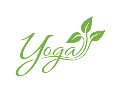 Yoga vektör simgesi.