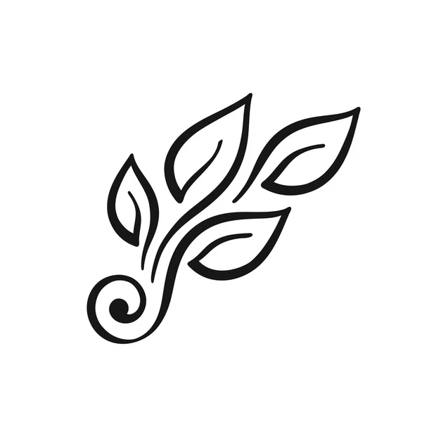 Leaf vector icon. — Stock Vector