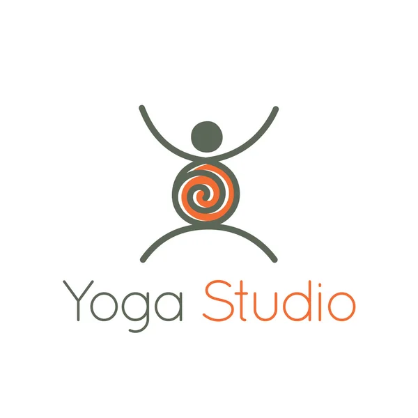Ícone de vetor pose Yoga . — Vetor de Stock