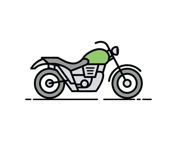 Motocicleta. Ilustração vetorial . — Vetor de Stock