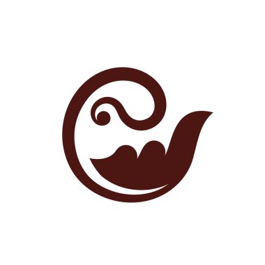 Yaprak vektör simgesi.