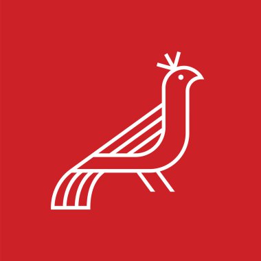 kuş vektör simgesi.