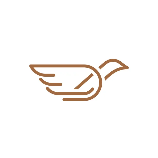 Stylized bird icon. — Stock Vector